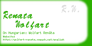 renata wolfart business card